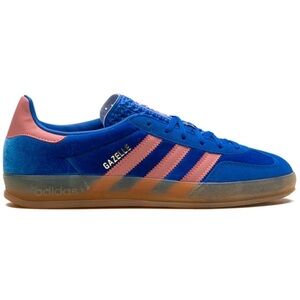 New with box. Adidas Gazelle Blue and Pink Sneakers. Women’s size 8.